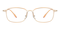 Hearst Orange Rectangle TR90 Eyeglasses