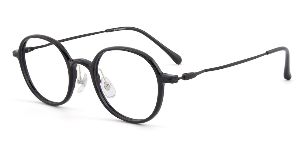 Holmes Black Round TR90 Eyeglasses