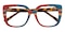 Maximilian Blue/Red/Tortoise/Multicolor Cat Eye TR90 Eyeglasses