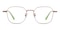 GrandRapids Rose Gold/Green Polygon Titanium Eyeglasses