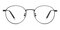 Halifax Black Round Titanium Eyeglasses
