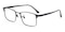 Daniel Black Rectangle Titanium Eyeglasses