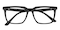 Chamomille Black Rectangle Acetate Eyeglasses