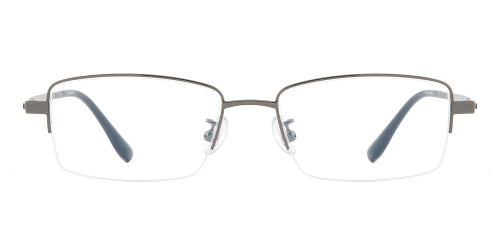 Barry Gunmetal Rectangle Titanium Eyeglasses