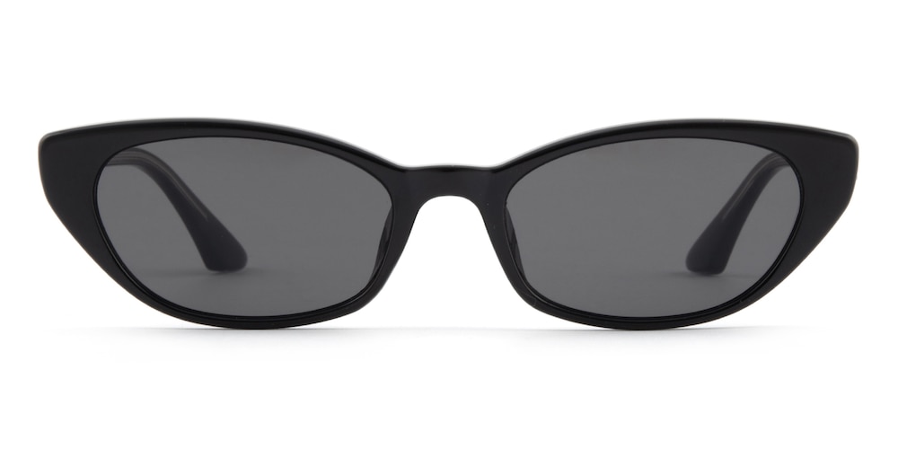 Eudora Black Cat Eye Plastic Sunglasses