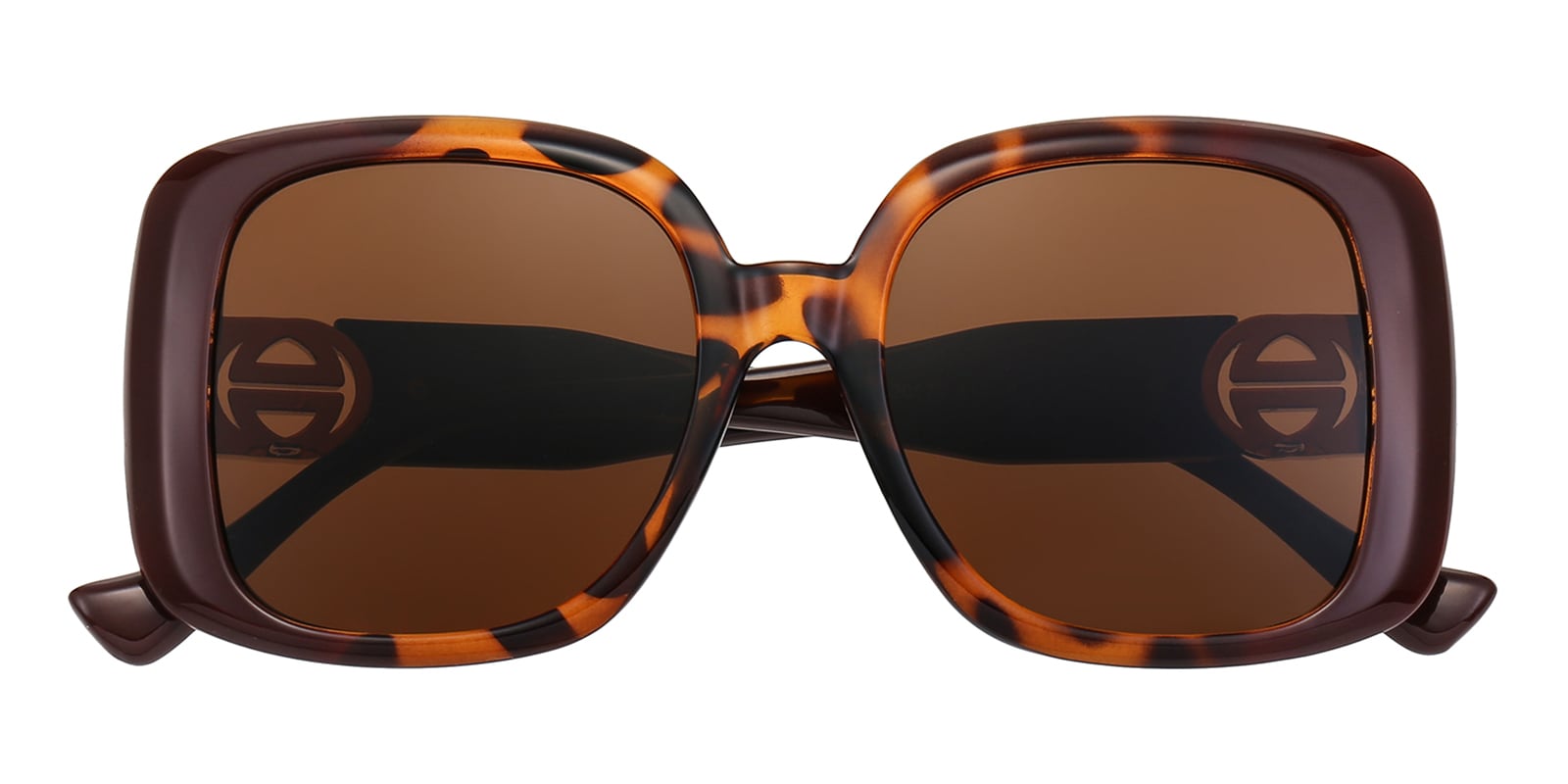 Antonia Square Tortoise/Brown Sunglasses | Glassesshop