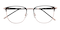 Yellowknife Black|Rose Gold Oval Metal Eyeglasses