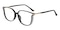 Coral Black Cat Eye TR90 Eyeglasses