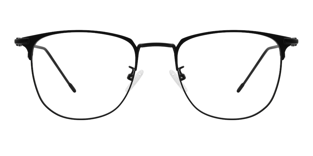 Yellowknife Black Oval Metal Eyeglasses