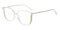 Coral Crystal Cat Eye TR90 Eyeglasses