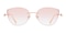 Hulda Rose Gold Cat Eye Metal Eyeglasses