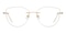 Kimberley Golden Cat Eye Titanium Eyeglasses