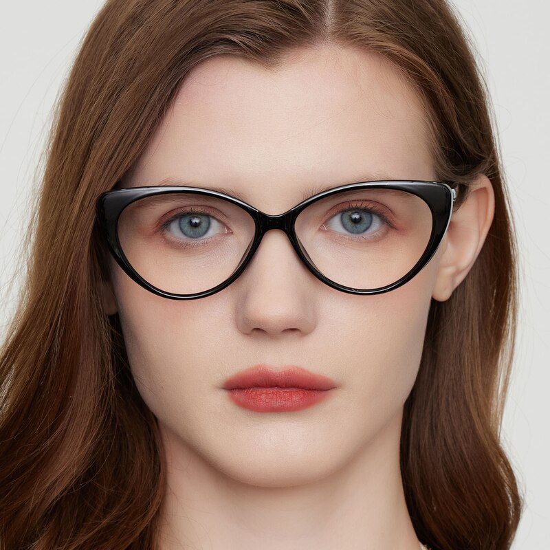 Hermosa Cat Eye Black Eyeglasses