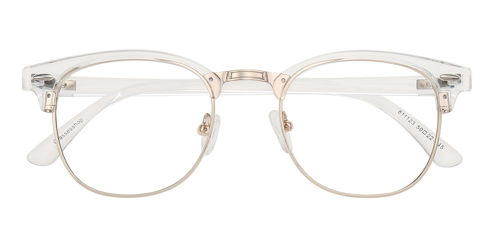 Pasadena Crystal/Golden Oval TR90 Eyeglasses