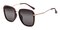 Rosemary Burgundy Oval Metal Sunglasses