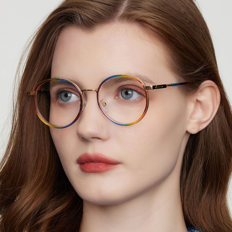 KeyWest Round Rainbow Eyeglasses