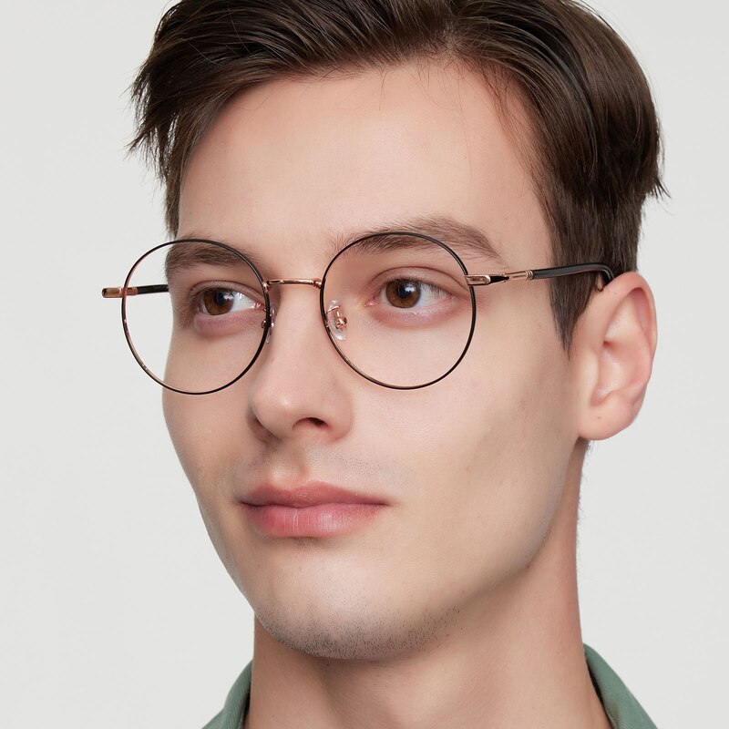 Traverse Round Black Eyeglasses