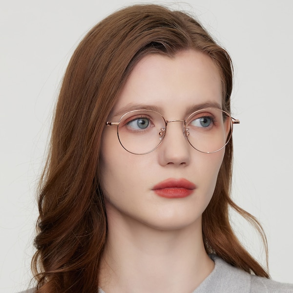 Rapids Round Rose Gold Eyeglasses