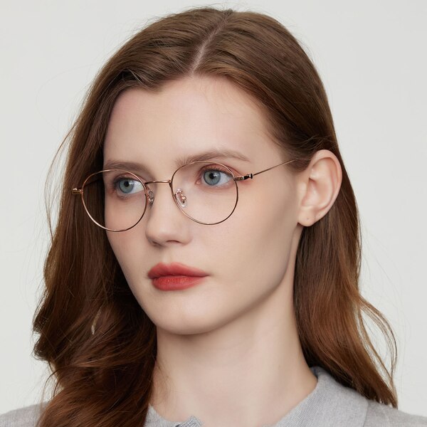 Rapids Round Rose Gold Eyeglasses