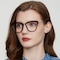 Donna Black/Golden Cat Eye Acetate Eyeglasses