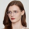 Drusilla White/Rose Gold Oval Titanium Eyeglasses