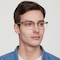 Daniel Black/Golden Rectangle Titanium Eyeglasses