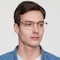 Brandon Black/Golden Rectangle Titanium Eyeglasses