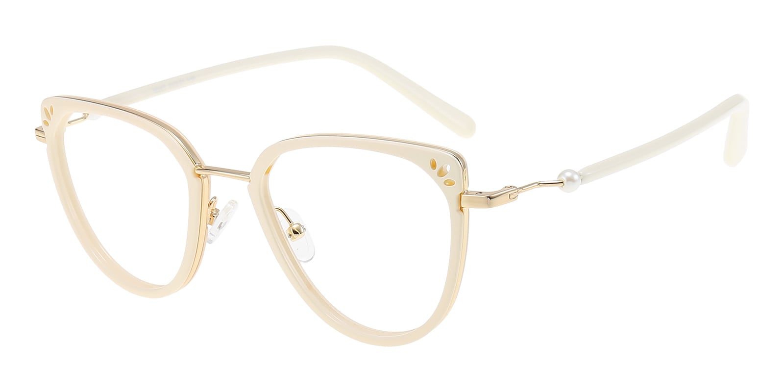 Page Cat Eye Cream Sunglasses | GlassesShop display picture 3