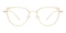 Page Cream Cat Eye Metal Eyeglasses