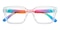 Diversity Crystal/Multicolor Rectangle TR90 Eyeglasses