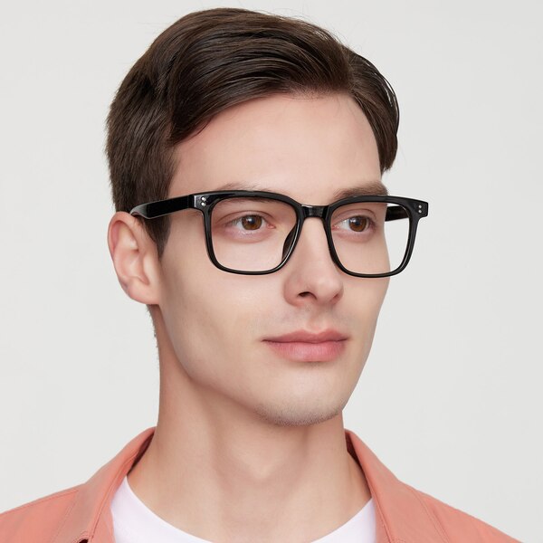 Roderick Square - Black Eyeglasses