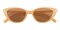 Marsh Orange Cat Eye Plastic Sunglasses