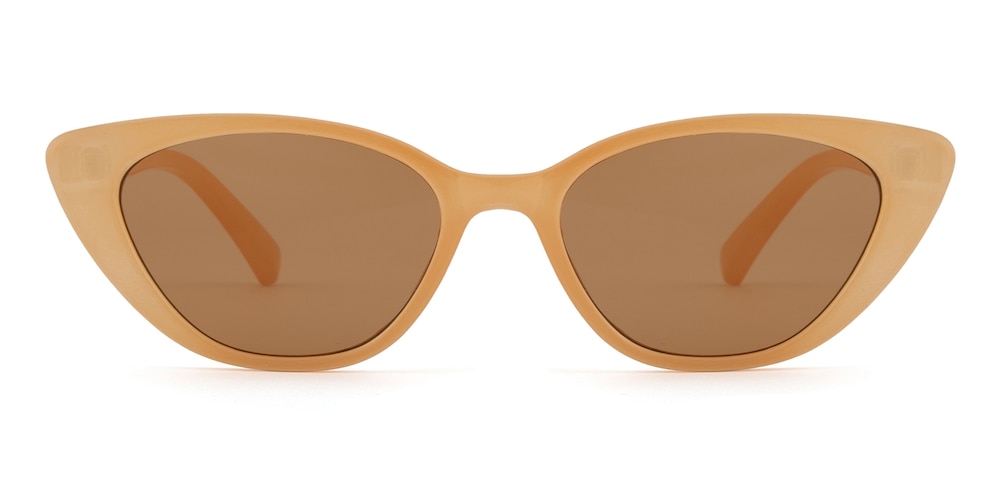 Marsh Orange Cat Eye Plastic Sunglasses