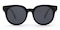 Leo Black Round TR90 Sunglasses