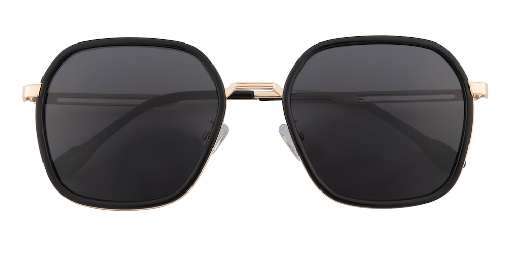 Mabel Black Polygon TR90 Sunglasses