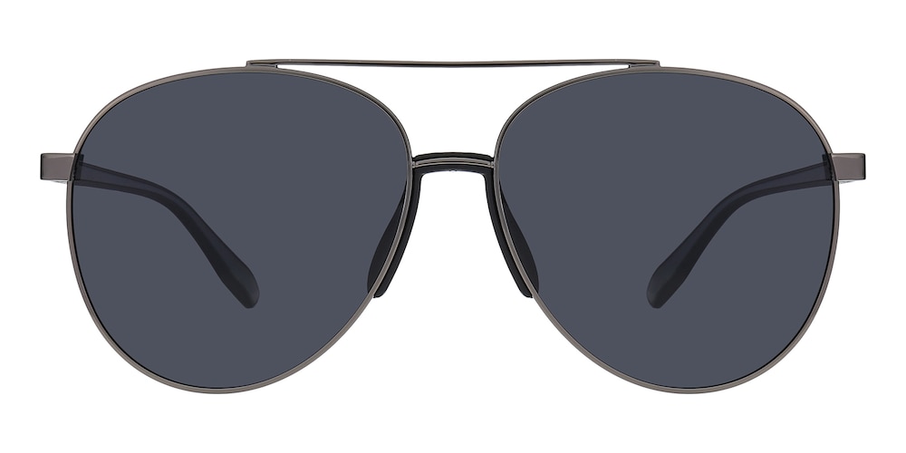 Lionel Gunmetal Aviator Metal Sunglasses