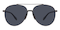 Lionel Gunmetal Aviator Metal Sunglasses