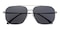Dempsey Silver Aviator Metal Sunglasses