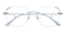 Carnegiea Silver Rectangle Metal Eyeglasses