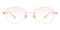 Crataegus Rose Gold Oval Titanium Eyeglasses