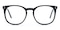 Akron Black Round Acetate Eyeglasses