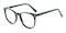 Callan Black Oval Acetate Eyeglasses