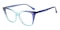 Kent Blue/Purple Cat Eye Acetate Eyeglasses