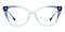 Kent Blue/Purple Cat Eye Acetate Eyeglasses
