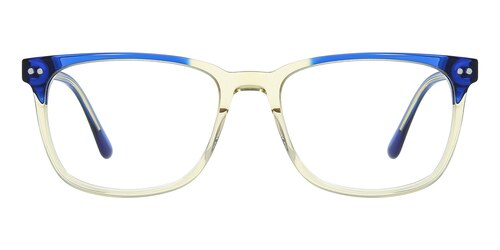 Stylish Sleek Modern Square Keyhole Clear Lens Fashion Designer Unisex Glasses