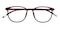 Cooksville Red Oval Ultem Eyeglasses