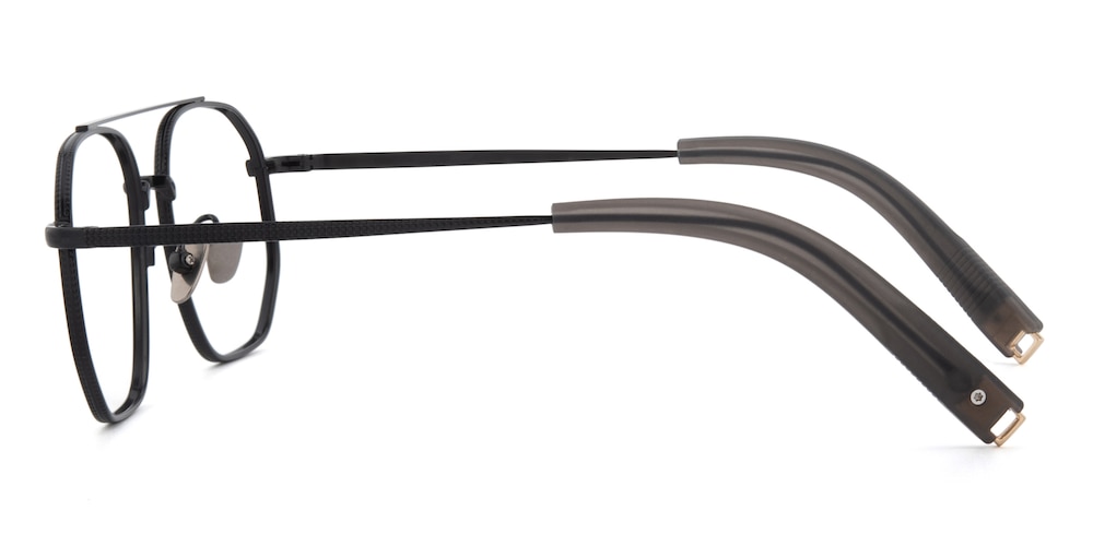 Marshall Black Aviator Titanium Eyeglasses
