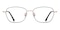 Nico Green/Rose Gold Rectangle Titanium Eyeglasses
