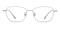 Nico Purple Rectangle Titanium Eyeglasses
