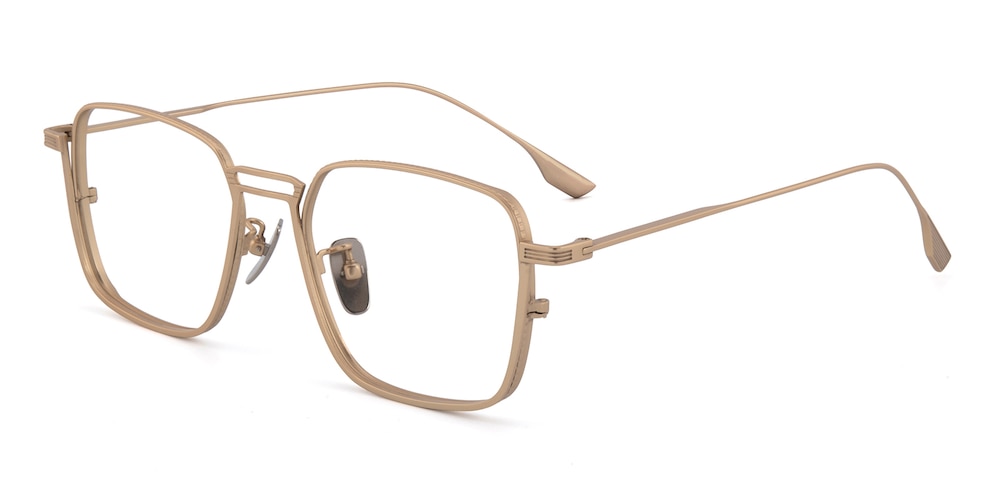 Jonas Golden Rectangle Titanium Eyeglasses